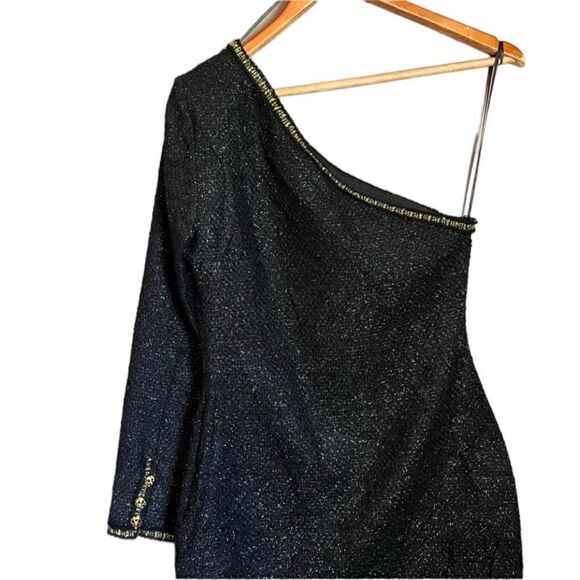 NWT! Zara black one shoulder dress. Size small - Picture 3 of 16